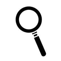 Magnifying glass isolated