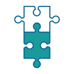 Obraz premium Puzzle piece symbol