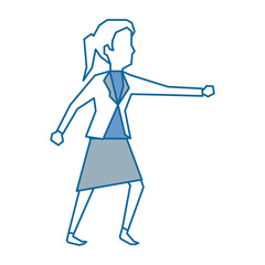 Woman profile cartoon