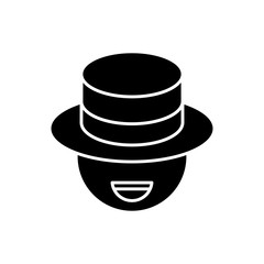 man wearing a hat icon