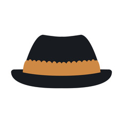 hat for men in switzerland culture clothes vector illustration