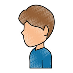 Man profile cartoon