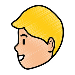 Man profile cartoon