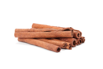 cinnamon stick spice isolated on white background