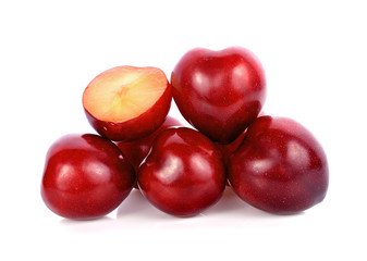 plum isolated on white background