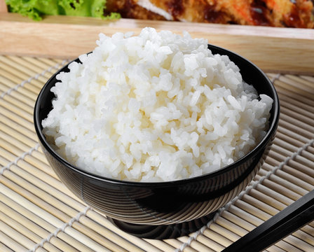 Fresh cooked Rice in a bowl
