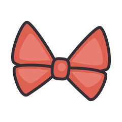 Decorative bow isolated