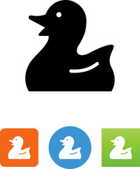 Rubber Duck Icon - Illustration