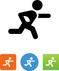 Running Back Icon - Illustration