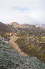 Valley of national park Landmannalaugar, Iceland.