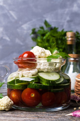 Assorted pickled vegetables