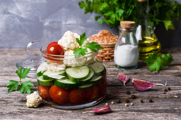 Assorted pickled vegetables