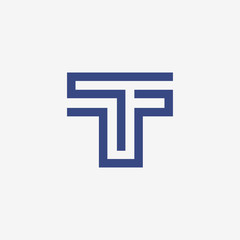 Letter T Monogram vector Symbol or Emblem. Corporate Logo design template