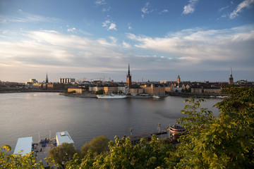 View of Riddarholmen and Riddarholms Church.