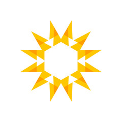 Arrows Circle. Energy Company Vector Logo Design. Electric Power Vector Company Sign.