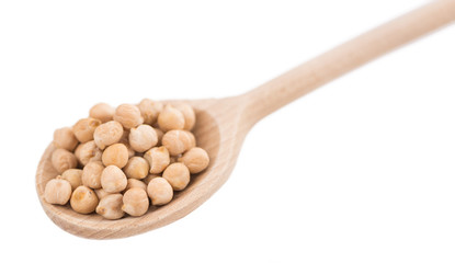 dried Chickpeas isolated on white background