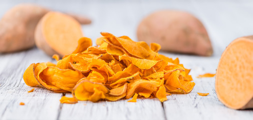 Fresh made Sweet Potato Chips