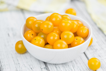 Portion of Yellow Tomatoes , selective focus