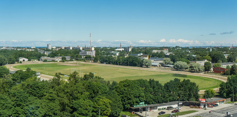 Fototapeta na wymiar Scenic summer panorama of the city Tallinn, Estonia
