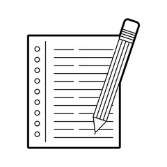 notebook leaf isolated icon vector illustration design
