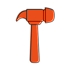 hammer tool icon image vector illustration design 