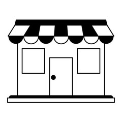 small store or shop icon image vector illustration design 