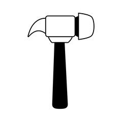 hammer tool icon image vector illustration design 