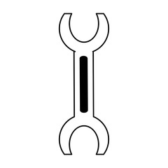wrench tool icon image vector illustration design 