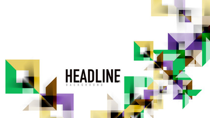 Business presentation geometric template