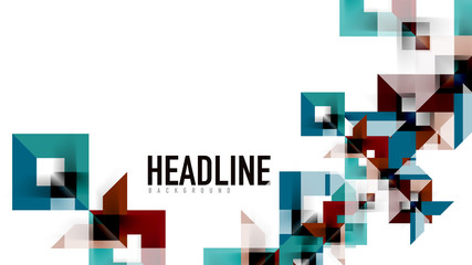 Business presentation geometric template