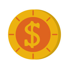 coin money icon image vector illustration design 