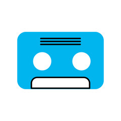 retro cassette isolated icon vector illustration design