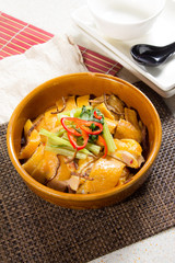 steamed chicken