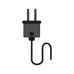 plug with cord icon image vector illustration design 