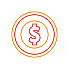 coin money isolated icon vector illustration design