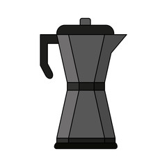 stove top espresso coffee pot icon image vector illustration design 
