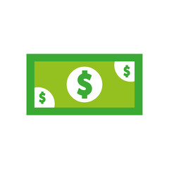 bills dollar isolated icon vector illustration design
