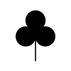 clover poker symbol icon vector illustration design