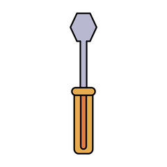 screwdriver tool icon image vector illustration design 