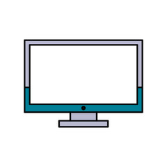 computer monitor icon image vector illustration design 