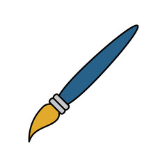 paint brush icon image vector illustration design 