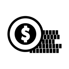 coins money isolated icon vector illustration design
