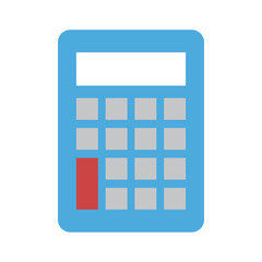 calculator with blank keys icon image vector illustration design 