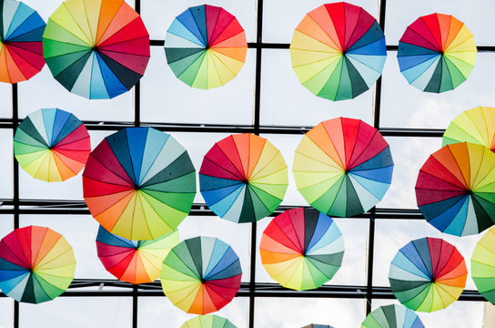 Colorful umbrellas
