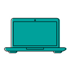 laptop computer icon image vector illustration design 