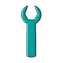 wrench tool icon image vector illustration design 