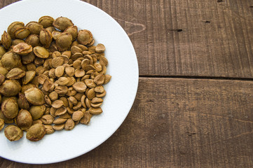 Natural substances used in pill and drug production, apricot seeds in pharmaceutical raw materials,
