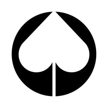 spade poker symbol icon vector illustration design