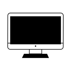 computer monitor icon image vector illustration design 