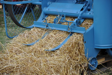 Historische Dreschmaschine